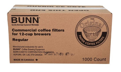 Bunn Coffee Filters 12 Cup Industrial 1000 Pack