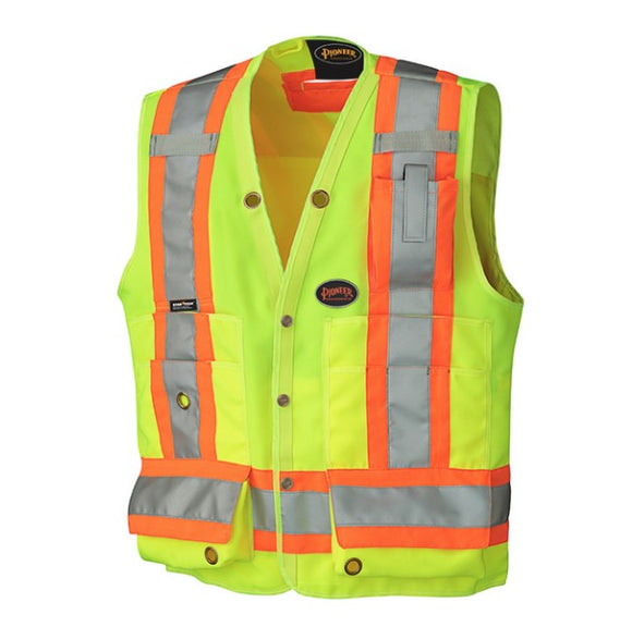 Safety Vest High Vis Yellow Pioneer 2XL