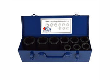 Socket Set 9 PC 1 Dr SAE 6PT Reg Impact