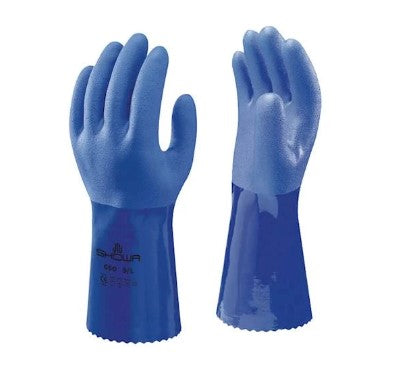 Glove Chemical Resistant PVC Coated Gauntlet