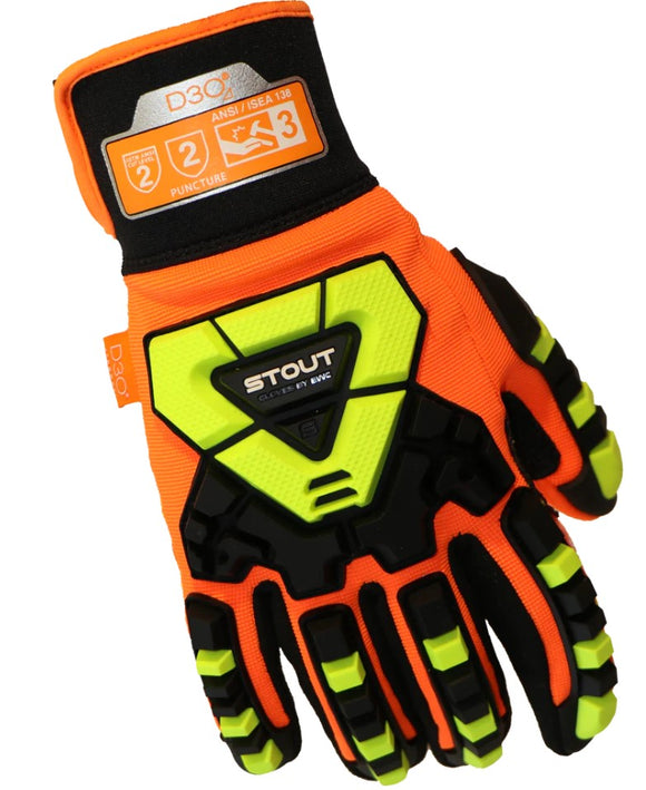 Juggernaut JNT-1050 Cut 2 Impact 3 Orange Palm XL